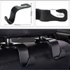 Hooks & Rails 2/4pcs Car Vehicle Seat Headrest Hook Black Universal Hanger Storage Organizer For Handbag Purse Coat Grocery Bags ClothesHook