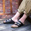 Designer Birkinstock Slippers Zomer kurkschoenen Drie-knopjes Nieuwe mode Casual heren en damesschoenen Beach Slippers