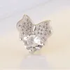 Stud Earrings Fashion 925 Sterling Silver For Women Party Sweet Temperament Clear Crystal Butterfly Earring Jewelry GiftsStud