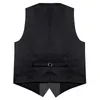 Men's Vests Grey Solid Rayon Polyester Suit Vest For Men Formal Wedding Business Blazer Waistcoat Clothing Wholesale DiBanGu