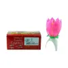 Lotus Music Candle Lotus zingt verjaardagsfeestje cake muziek flashbloem kaarsen taarten accessoires home decoraties c5