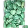 Stone Green Aventurine Love Heart Turquoise Rose Quartz Natural Ornaments Hand Handle Pieces Diy Stones Necklace Access Luckyhat Dro Dhsgu