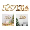 Strings LED Christmas Number String Light Ornament Lamp Bouquet Hanging Lighting For Living Room Outdoor Party Decor