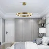 Pendant Lamps Postmodern Luxury LED Lights Living Room Nordic El Stainless Steel Ring Hanging Lamp Restaurant Bedroom Lighting