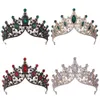 Biżuteria do włosów ślubnych barokowy opaska na głowę kryształowe korony ślubne i tiary biżuteria do włosów Akcesoria Kobiet Królowa Królowa Diodem 230217