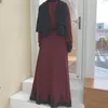 Etniska kläder abaya muslimska kvinnor hijab klänning dubai kaftan kalkon kaftan jilbab marockansk maxi party klänning islamisk ramadan abayas robe