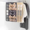 Storage Boxes Closet Hanging Organizer Rotating Metal Hangers Cloth Space Saving Bag Double Sided For Underwear Bras Socks