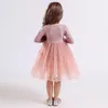 Robes d'hiver longues et chaudes pour filles, vêtements Tutu en Tulle à fleurs, pour fête de mariage, pour enfants de 3 4 5 6 7 8 ans, 2023