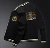 8xl Golden Embroidery Baseball Jacket Zip Up Men Designer Jacket Windbreaker Spring Mens Coats