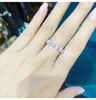 Choucong Brand Wedding Rings Ins Top Sell Luxury Jewelry 925 Silver Fill Heart Shape 5A Cubic Zircon Party Eternity Women Engagement Band Ring For Lover Gift