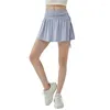 Laufshorts NCLAGEN Kordelzug Hohe Taille Sport Damen Slim Fitness Tennisrock Yoga Gym Kleid Trainingskleidung