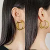 Classic Hoop Earrings Designer Earring For Women Jewelry Simple Big Cirle Earrings Fashion Luxury Letter F Stud Hoops With Box 2204134WU