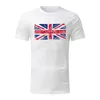 Heren t shirts wijn shirt mannen pocket mannelijke zomer Engeland vlag afdruk blouse ronde nek korte mouw tops herfst jas 2023