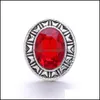 Charms Retro Owalny Rhinestone Snap Button Chunk Women Biżuteria Informacje biżuterii 18 mm metalowe przyciski