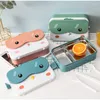 Dinnerware Sets Insulated Bento Box Cartoon Stainless Steel Compartment Lunch Boxes Accesorios For Kids Microwavable School Lunchbox