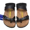 German Slippers Designer Birkinstocks Germany Bokenbergen Yara Leather Slip-toe Versatile Inse Roman Women's Sandals F6SF