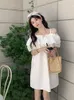 Party Dresses Summer Sweet Spaghetti Strap Women Dress Chic Off Shoulder Bandage Mini 2023 Korean Style Loose Vestidos