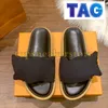 Pool kudde platt tofflor för män kvinnor tofflor designer mens sandaler kvinnor sandal lägenheter strand glid lyx män glider komfort EM5714520