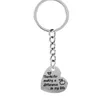 Key Rings KeyChain Спасибо учитель сердечный подарок для студенческого школьного колледжа, женщины, мужчина из нержавеющей стали, цепочка письма