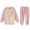 Women's Sleepwear Coral Fleece Pajama Suit Pajamas Sets Couple Family Pijama Lover Night Men And Women Casual Home Clothing