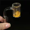 Banger al quarzo fumoso con sabbia colorata Secchio termocromico Chiodi per banger termici senza cupola 14mm 18mm Banger per giunti maschio femmina per bong in vetro Olio Dab Rig