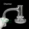 18mm OD Charmer Terp Slurper Quartz Banger Full Weld Beveled Edge 10mm 14mm Male 90 Degree Dab Nail for Smoking Bong Rigs Water Pipes YAREONE Wholesale