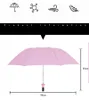 Paraguas plegables para botellas de vino, impresión personalizada, publicidad, paraguas a prueba de viento, viaje, lluvia, soleado, paraguas plegable, regalo de negocios, D23-03