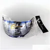 Casques de moto Colorf Visor Lens Face Shield Lunettes pour K4 Visières de casque d'équitation Antiscratched Antiuv400 Drop Delivery Mobiles M Dheca