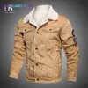 Erkek ceketleri yeni erkek deri ceket genç erkek artı kadife yaka sonbahar moda marka motosiklet üstleri kışlık sıcak pux fur ceket erkek 022023h