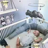 Bedding Sets 205Cm Cot Bumper In The Crib For Baby Room Decor Crocodile Pillow Bed Protection Decoration Drop Delivery Kids Maternit Dh2X1