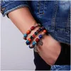 Kralen 2021 Bracelet voor vrouwelijke meisjes mtilayer Boheemian Strand Bangle charme stretch strand boho sieraden drop levering dhomr