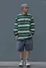 T-shirt da uomo MINDYGOO Logo personalizzato di alta qualità Factory Silhouette Stripe Ready To Wear Wash Camicia a maniche lunghe da uomo