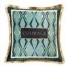 Cober de luxo de travesseiro Noble Retro Letter House de Coussin Pillows Tassel Cojines Decorativos para sofá