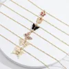 Kedjor Vintage Butterfly Necklace Multilayer Women's Temperament Style Combination Jewelry