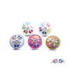 السحر بالجملة بلورات Sier Color Owl Snap Button Heart Women Paint Painting Jewelry Senthings Rhinestone 18mm Metal Snaps Buttons Di Dhcj4