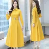 Casual Dresses Women Dress 2023 Female Spring Autumn Long Sleeve Middle-aged Fashion Mujer Vestidos C