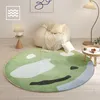 Alfombras modernas y sencillas para el hogar, sala de estar, sofá, dormitorio, imitación de Cachemira, mesita de noche, manta redonda para niños