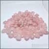 Pierre 20X10Mm Coeur Améthyste Rose Quartz Topaze Agate Plante Naturelle Ornements Chakra Yoga Pièces Pierres Bijoux Maki Luckyhat Drop Del Dhla9