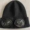 CP Two Lens Glasses Goggles Beanies Men Knitted Hats Skull Caps Outdoor Women Uniesex Winter Beanie Black Grey Bonnet Gorros291I5681264