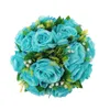 Flores decorativas 26 cm de rosa bolas de flores artificiais casamento coluna romana guia decorações de aniversário festa de aniversário lindas peças centrais