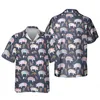 Casual shirts voor heren Jumeast Farm Pig 3D Gedrukte mannen Hawaiiaanse vintage 90s strandhirt bloemen maïs grafische blouses camisa sociale jeugdkleding