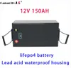 12V 150AH LIFEPO4 Batteri 200AH 280AH Batteripaket RV Solar 320AH 350AH Hemmen Energilagring Batteri utomhus campingbåtmotor