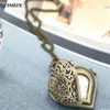 Pocket Watches Women Hollow Quartz Watch Heart-Shaped Halsband Pendant Chain Womens Gift 29 40 december