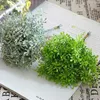 Decorative Flowers Wreaths Simulation flower green plant plastic 6 branches pomelo citrus quality good home garden turf distribution Christmas decor plan T230217