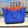 Kvällspåsar Luxury Diving Tyg Neoprene Breattable Women Handväska 2023 Spring Fashion Casual Tote Bag Top Handle Shoulder