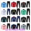 23-24 Trainingsanzug Paris Training Kit Erwachsene und Kinder Halbreißverschlussjacke Survêtement Chandal Futbol Fußball Fußball 2023-2024 Psgs Kind Junge Trainingsanzug Set 01