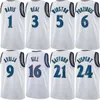 Printed Men Kids Women Basketball Corey Kispert Jerseys 24 Kristaps Porzingis 6 Daniel Gafford 21 Monte Morris 22 Bradley Beal 3 Deni Avdija 9 City Earned Statement