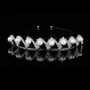 Tiaras الأطفال يظهرون تاجرة الأميرة الزفاف حفلة موسيقية تاج فتاة يدوي الشعر بيرل كريستال شعر الزفاف مجوهرات الملحقات