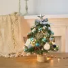 Christmas Decorations Desktop Mini Tree Set 45cm Merry With Lights Decoration El Window Ornaments Supplies