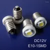 Hoogwaardige DC12V LED E10 BULB INSTRUMENT LICHT PILOT LAMP 12V Indicator 10 st/Lot